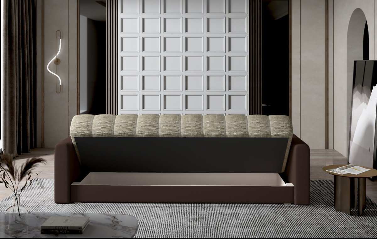 Designer Sofa Garett mit Schlaf- und Klappfunktion - Luxusbetten24