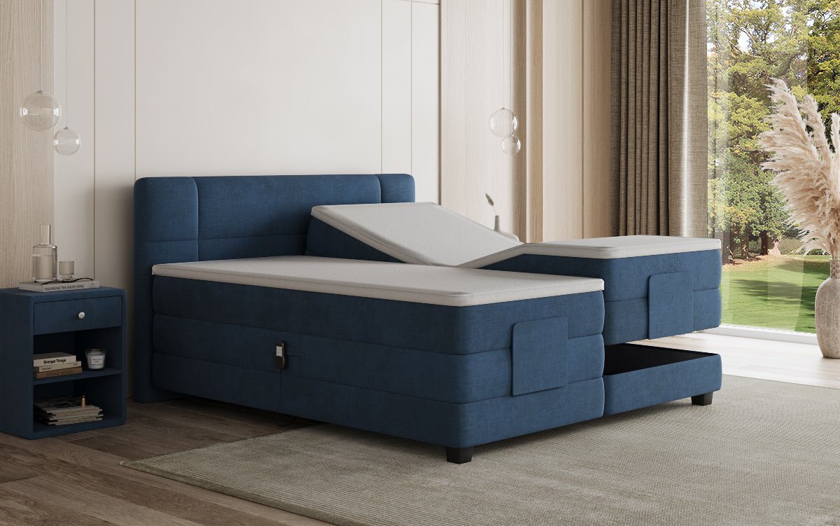 Boxspringbett Noela Samt elektrisch verstellbar
