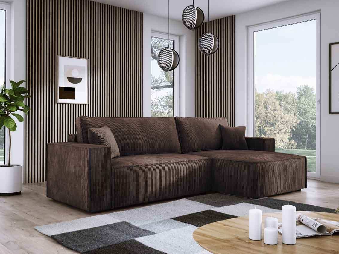 Designer Sofa Velanova mit Schlaffunktion und Stauraum