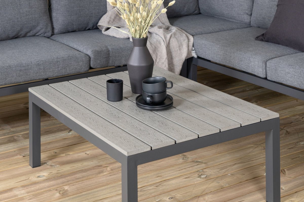 Havemøbelsæt Anker – med hjørnesofa og bord, vejrbestandigt