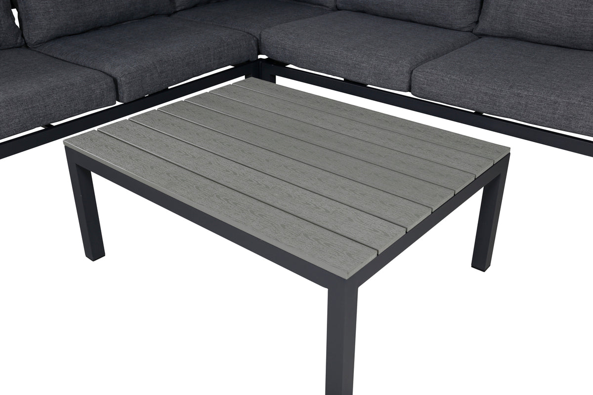 Havemøbelsæt Anker – med hjørnesofa og bord, vejrbestandigt