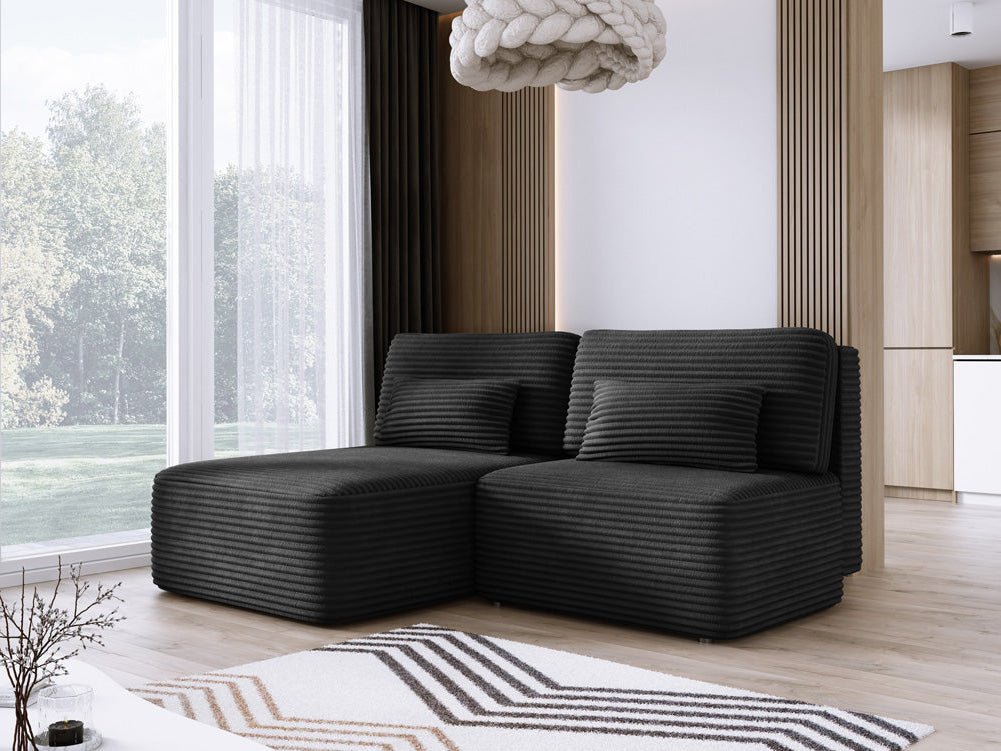 Designer Sofa Tilia Cordfløjl med sovefunktion og opbevaringsplads
