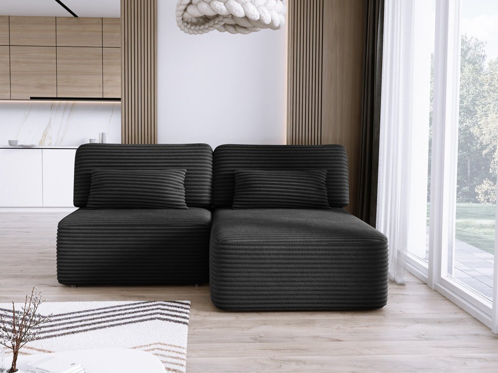 Designer Sofa Tilia Cordfløjl med sovefunktion og opbevaringsplads