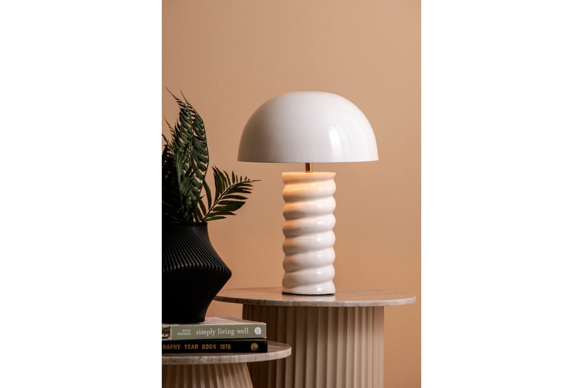 Bordlampe Milano - Designlampe i jern med spiralfod