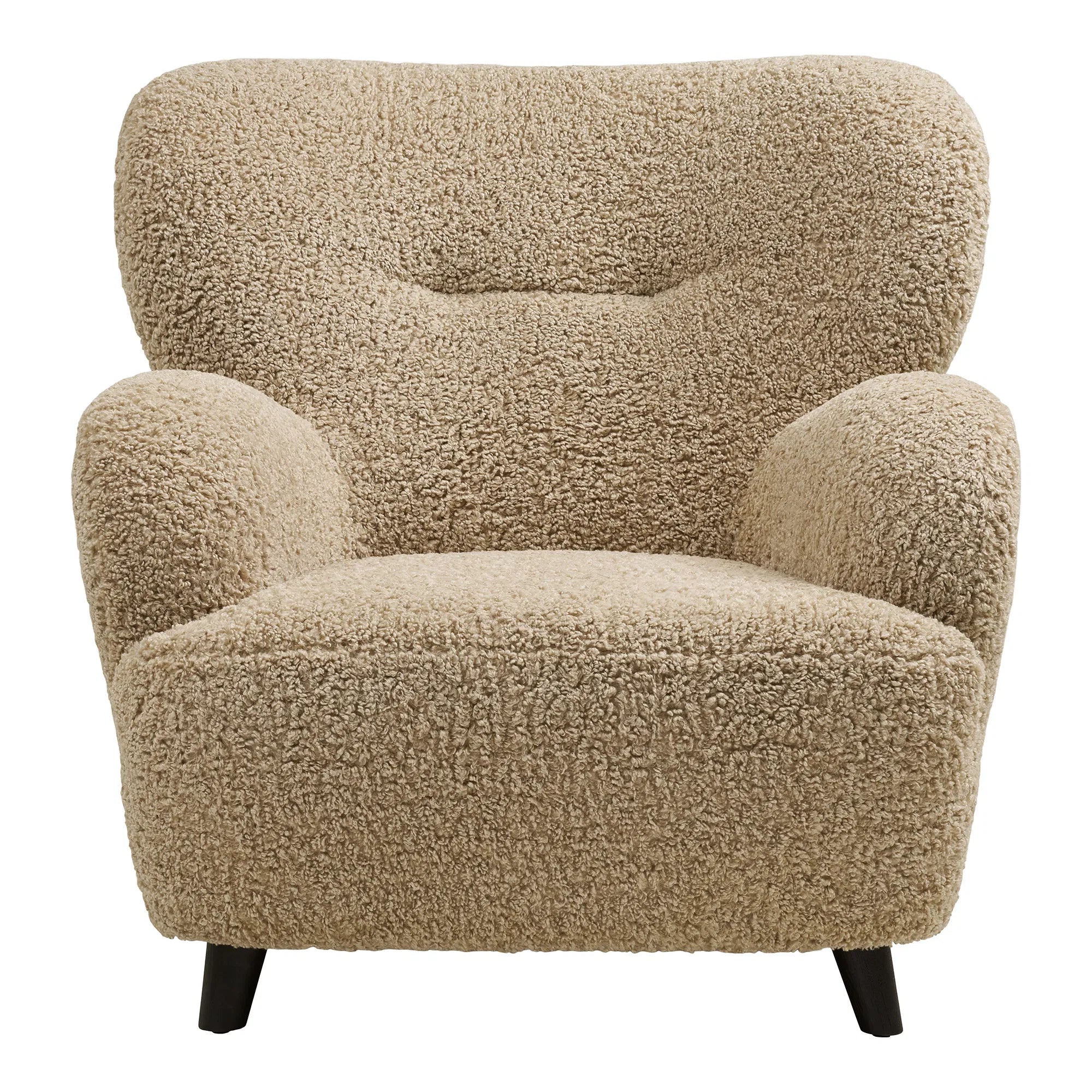 Designer Sofa-Lænestol Hudson i Beige Bouclé