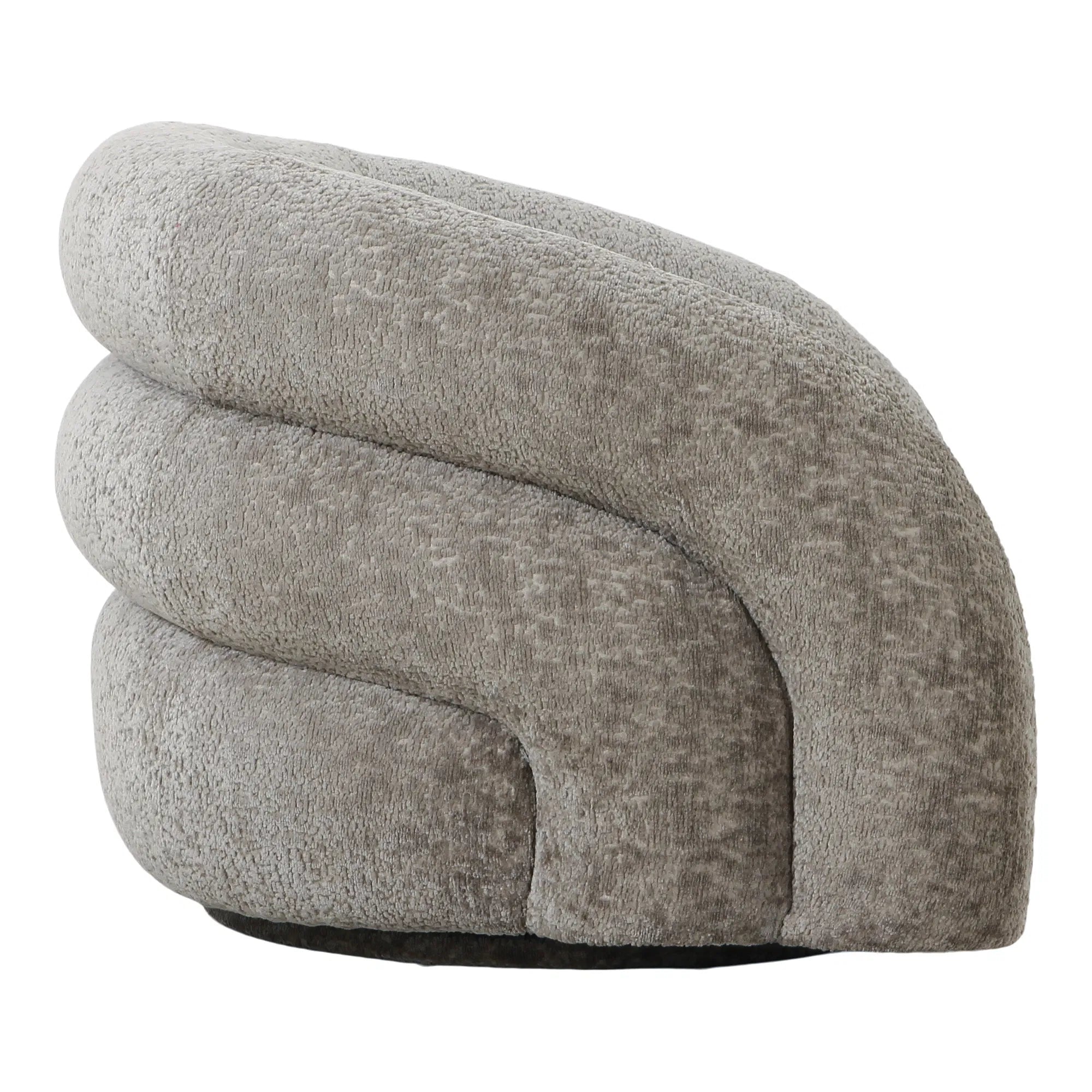 Designer sofa-lænestol Korfu med drejefunktion i Sand Bouclé