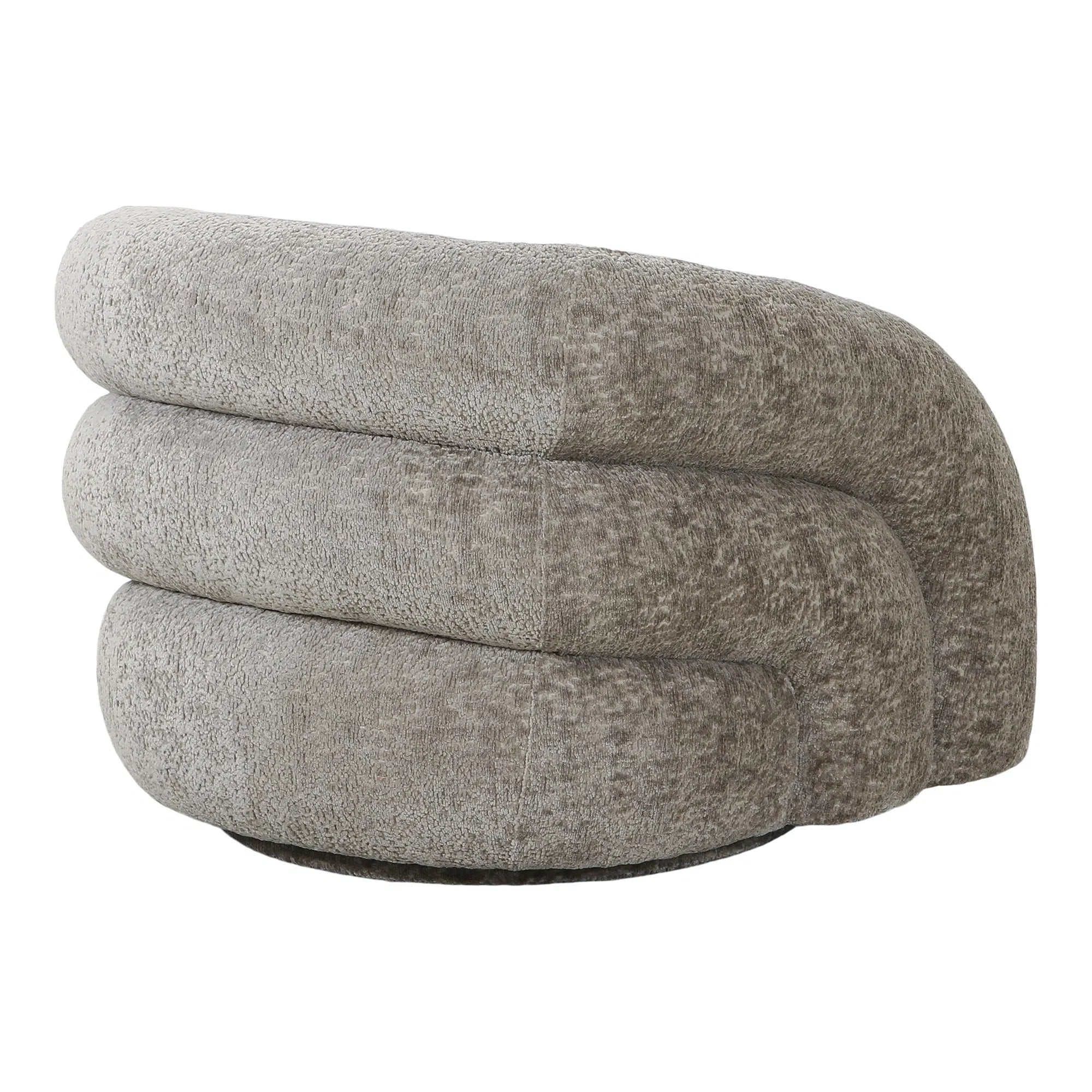 Designer sofa-lænestol Korfu med drejefunktion i Sand Bouclé