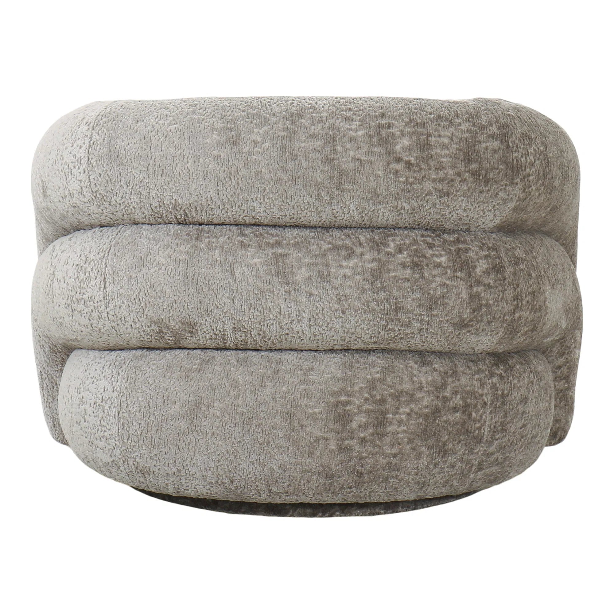 Designer sofa-lænestol Korfu med drejefunktion i Sand Bouclé