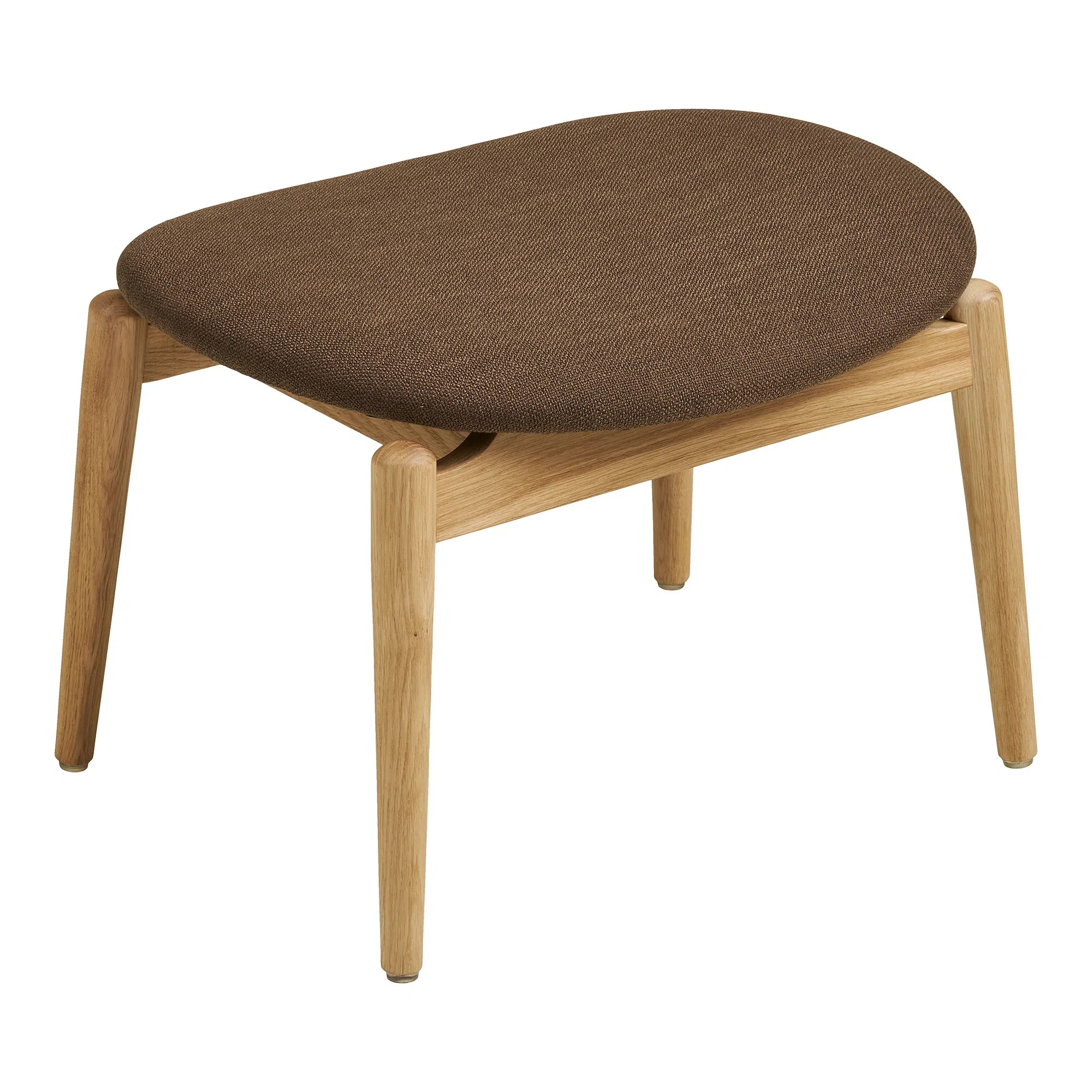 Designer lænestol Agnar sæt med skammel i eg