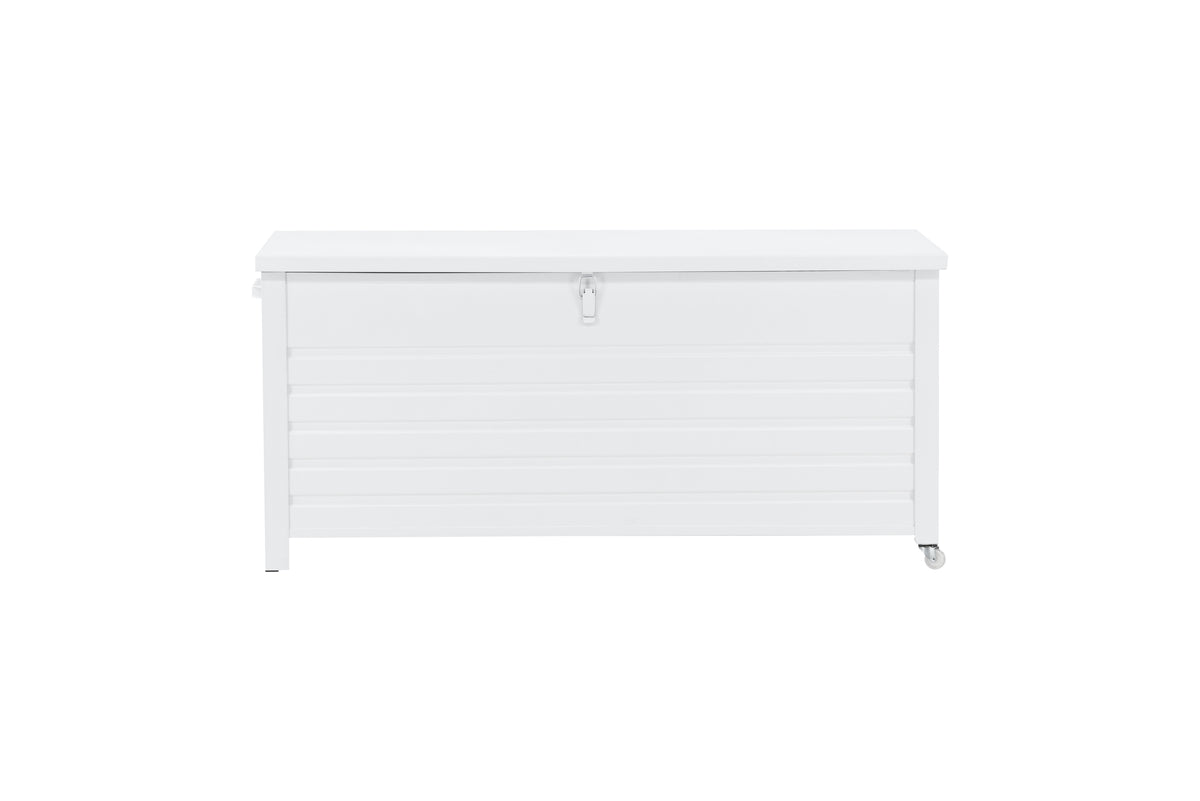 Havemøbel pude kasse Erika - af hvidt aluminium