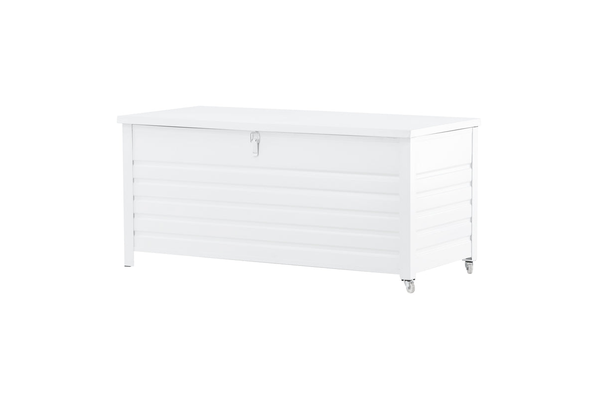 Havemøbel pude kasse Erika - af hvidt aluminium