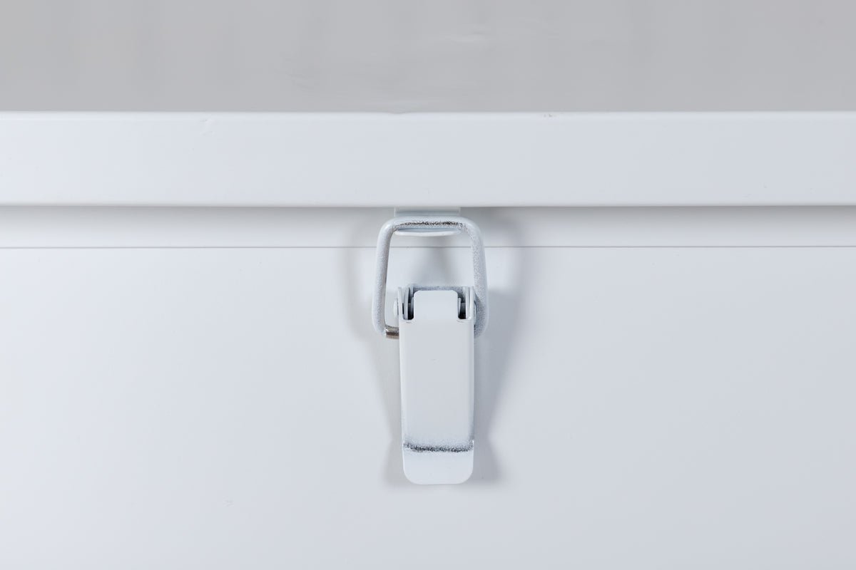 Havemøbel pude kasse Erika - af hvidt aluminium