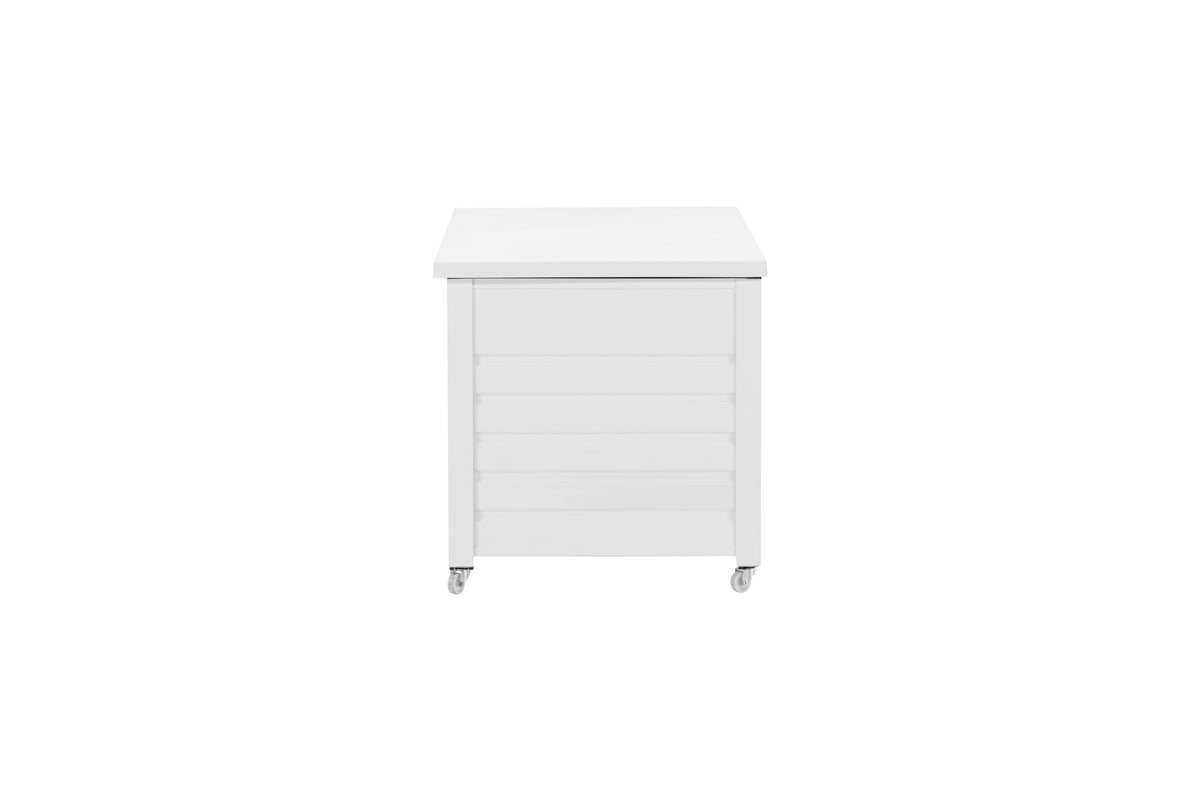 Havemøbel pude kasse Erika - af hvidt aluminium