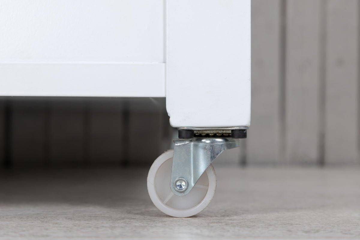 Havemøbel pude kasse Erika - af hvidt aluminium