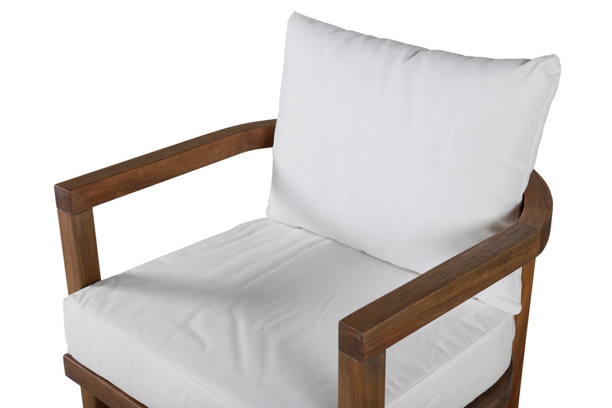 Havestol Erika - i brun af akacie og polyester