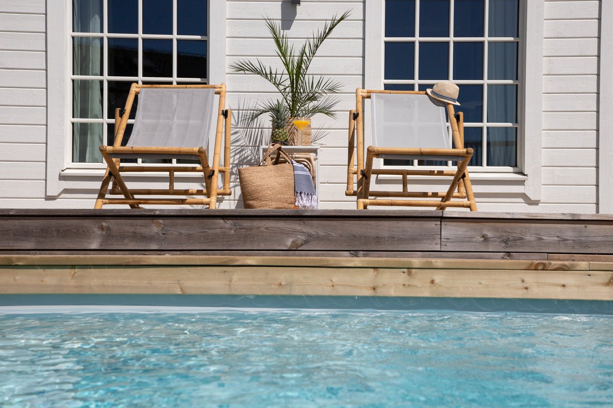 Havestol Coco - i rattan og textilene med naturligt udseende