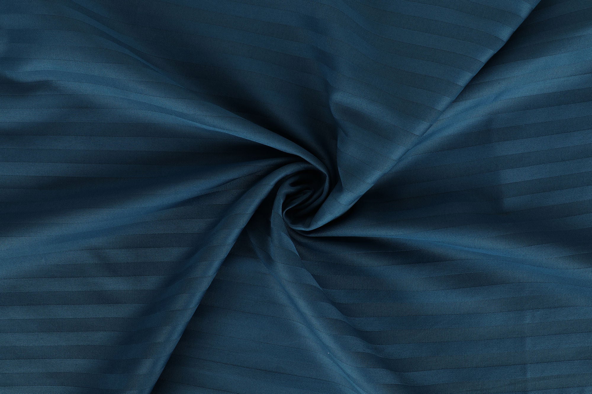 Premium Satin Sengetøjssæt Stripe Blå