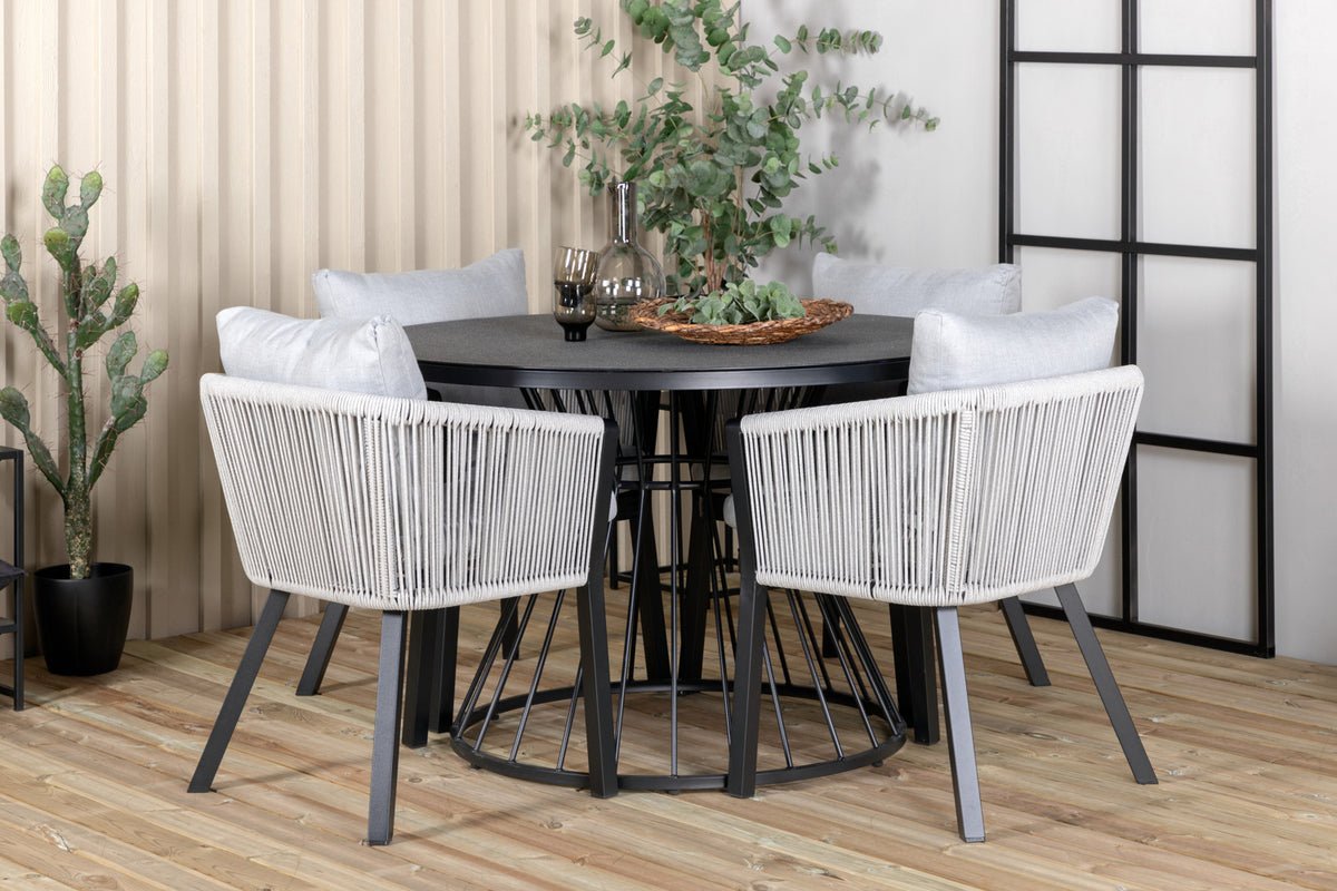 2er Set - Gartenstuhl Myria aus Metall/Polyester