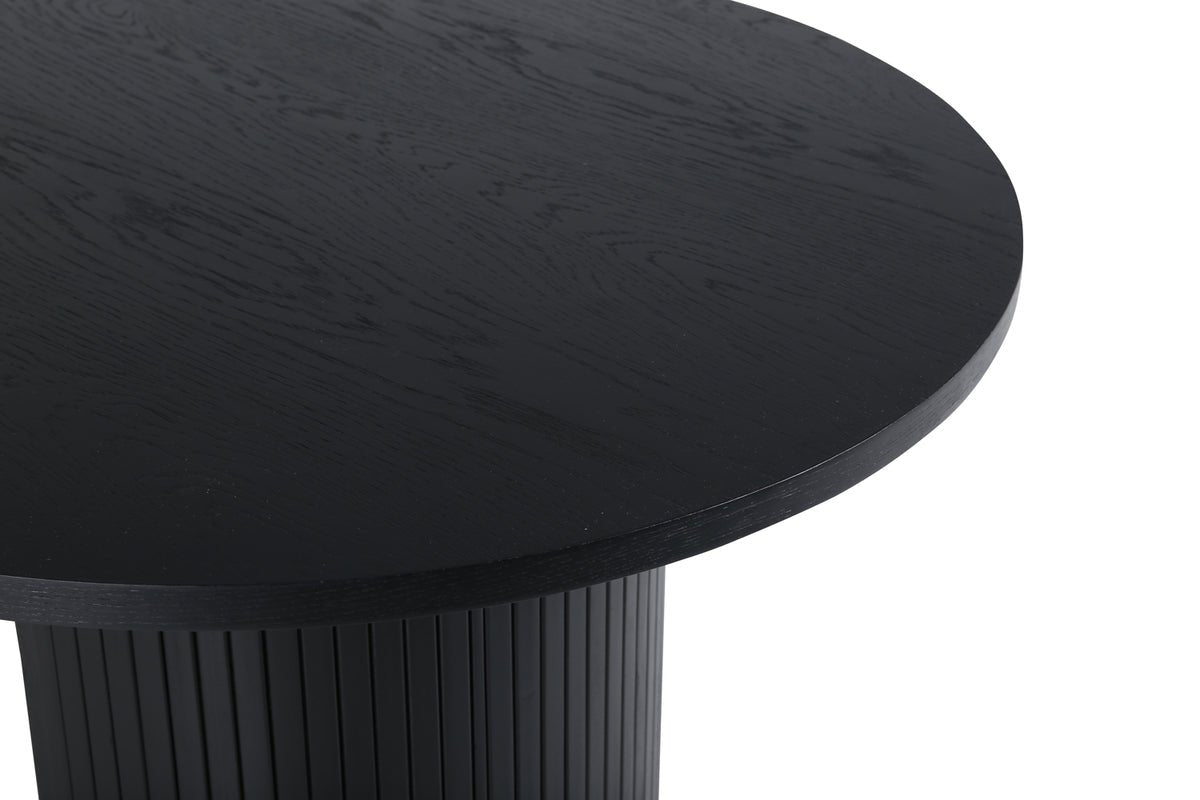 Spisebord Moani - med robust stel i ribbet design