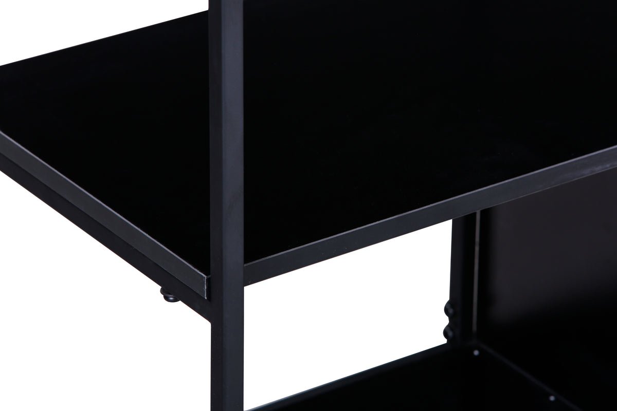 Regal Ravello – 150 cm, Sort, Moderne Industriel Skandi