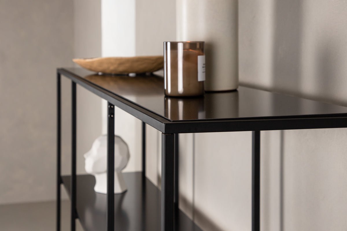 Regal Ravello – 150 cm, Sort, Moderne Industriel Skandi