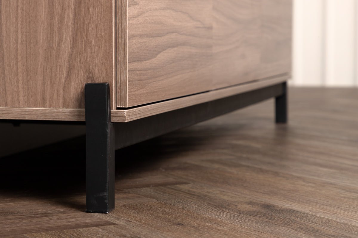 Designer TV-Lowboard Modano – Sort matt eller valnøddeoptik