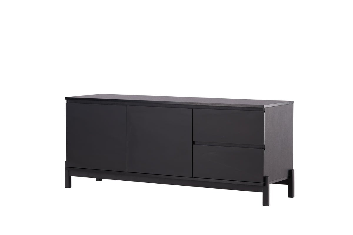 Designer TV-Lowboard Modano – Sort matt eller valnøddeoptik
