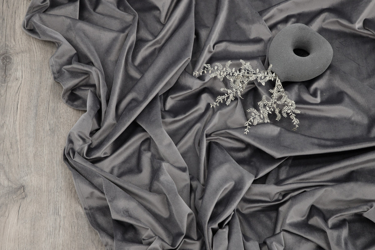 Gardinsæt Anny – fløjlseffekt i mange farver