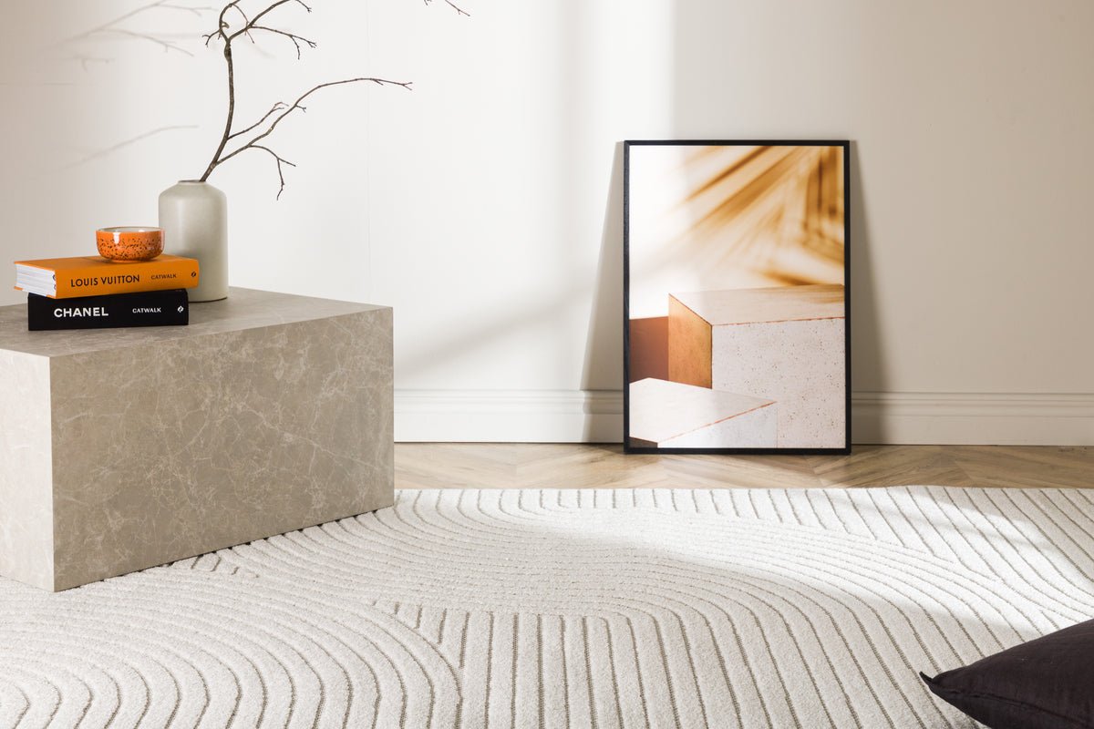 Tæppe Nero - i forskellige farver af polypropylen og uld