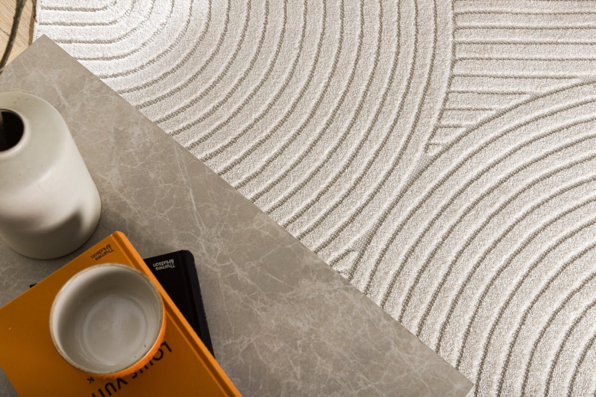 Tæppe Nero - i forskellige farver af polypropylen og uld