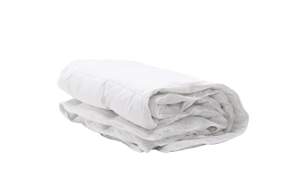 Premium dyne Astralis 200 × 150 cm – bomuld & fjer-mix