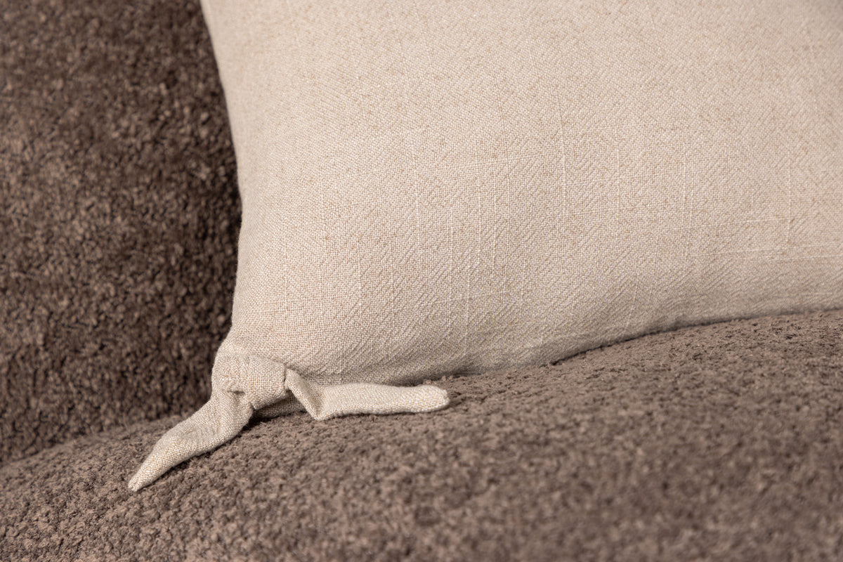 Kissenbezug Ambiente - 40x40 cm in Beige, Dunkelgrau und Weiß