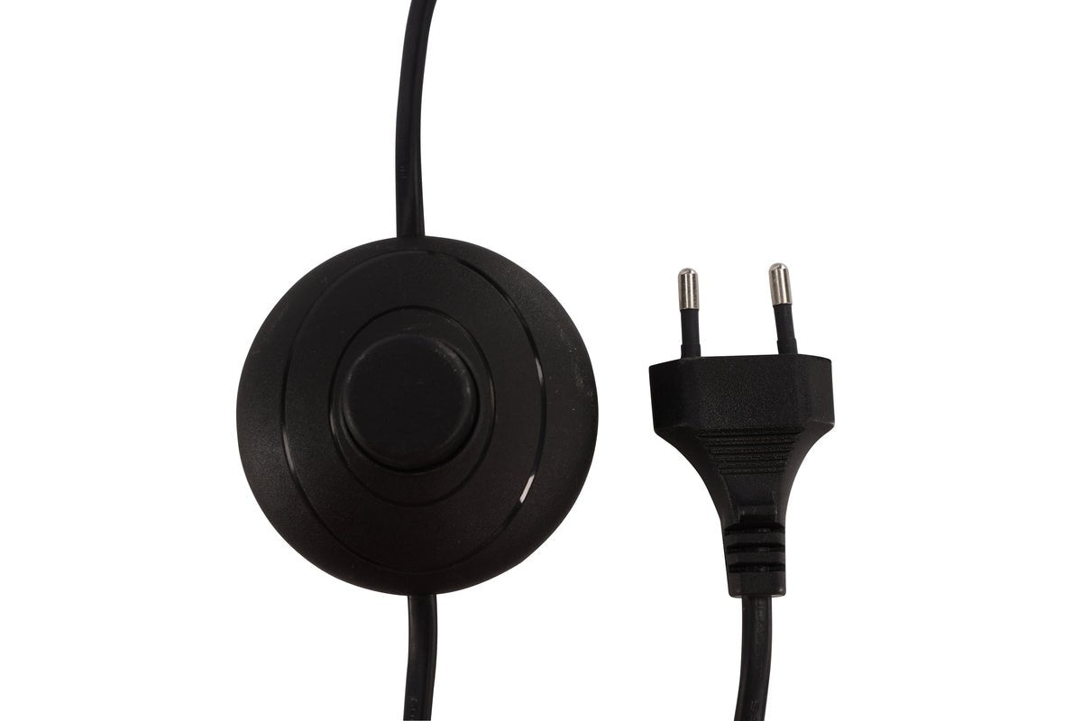 Gulvlampe „Novera“ – Treflammede designerlampe i Sort (Højde 160 cm)