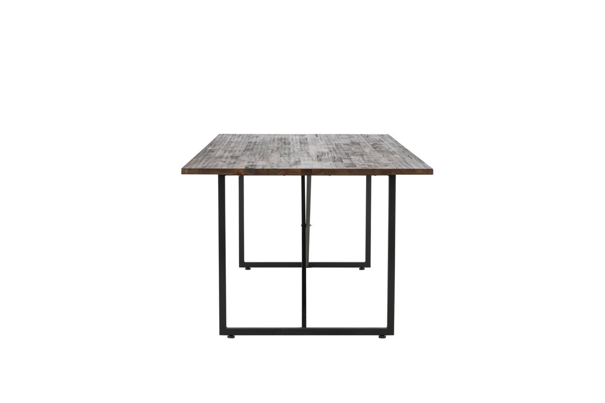 Spisebord Waiora - med rustik bordplade i teaktræ for en varm atmosfære