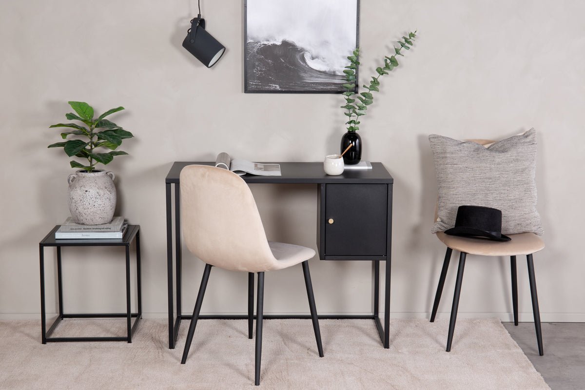 Skrivebord Maru - moderne design med praktisk integreret sideskab