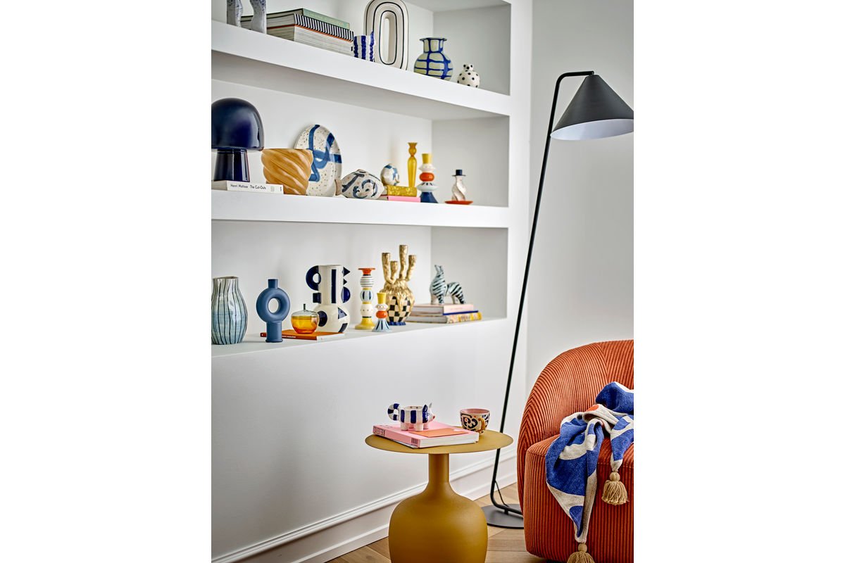 Vase "Kalibri" - farverig stenvase