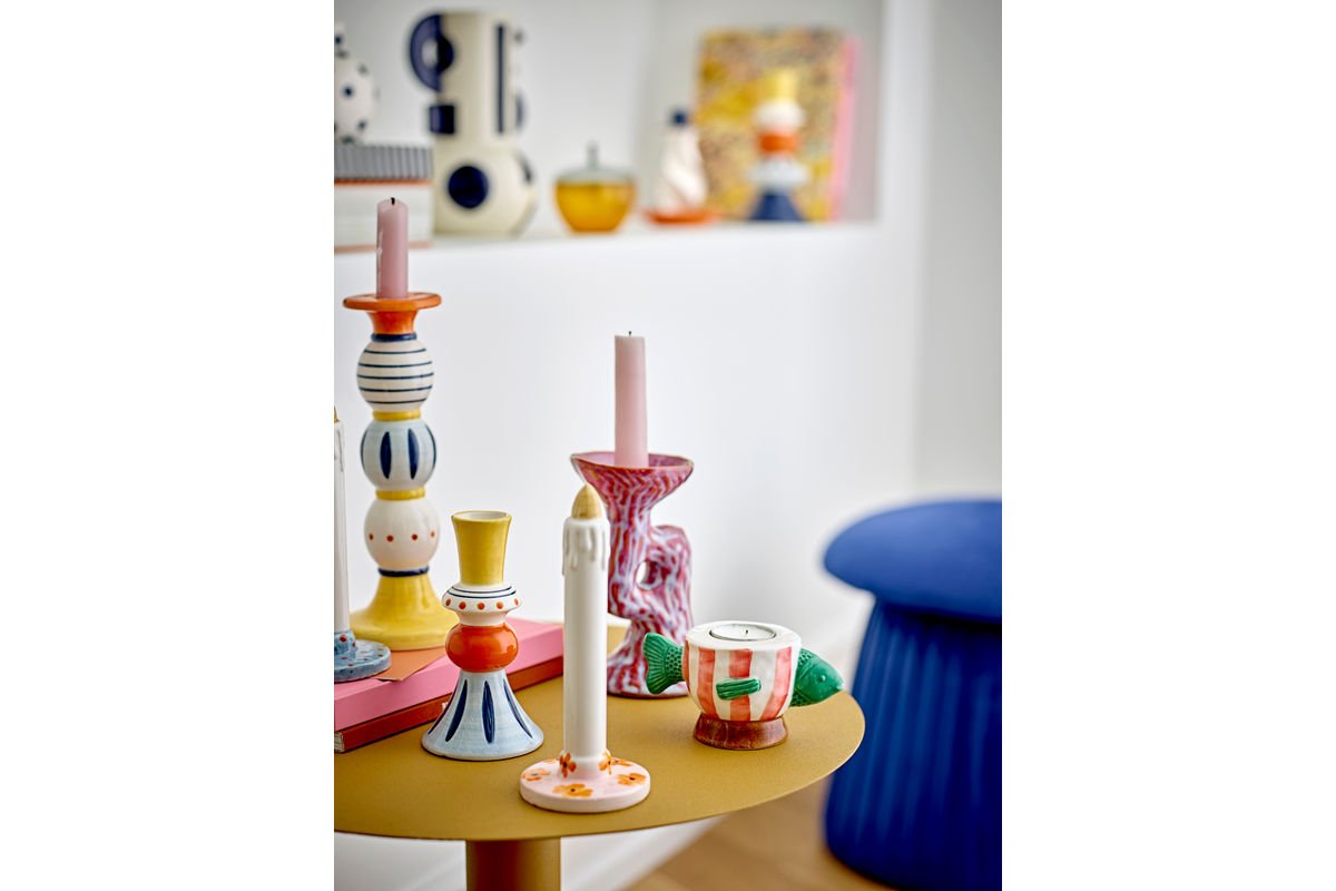 Vase "Kalibri" - farverig stenvase