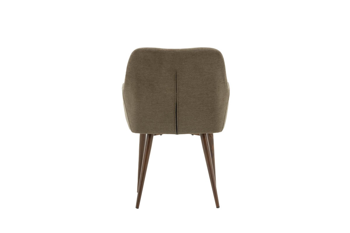 2er Set - Stuhl Future mit Beinen in modernem Walnussbraun