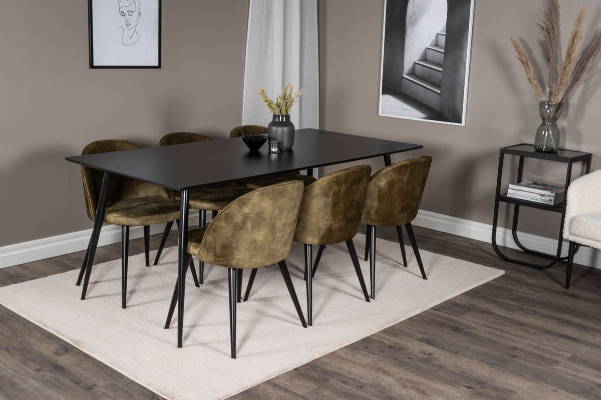 2er Set - Stuhl Philipe mit Samt in wahlweise 2 Farben