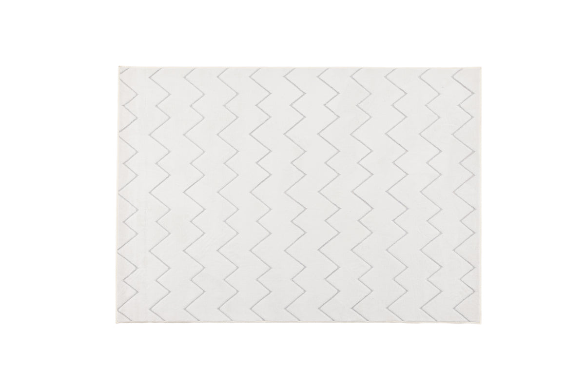 Tæppe Lyra – i polyester i hvid eller brun