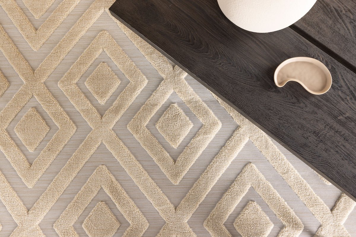 Tæppe Verona – i to farver af polyester- og bomuldsblanding