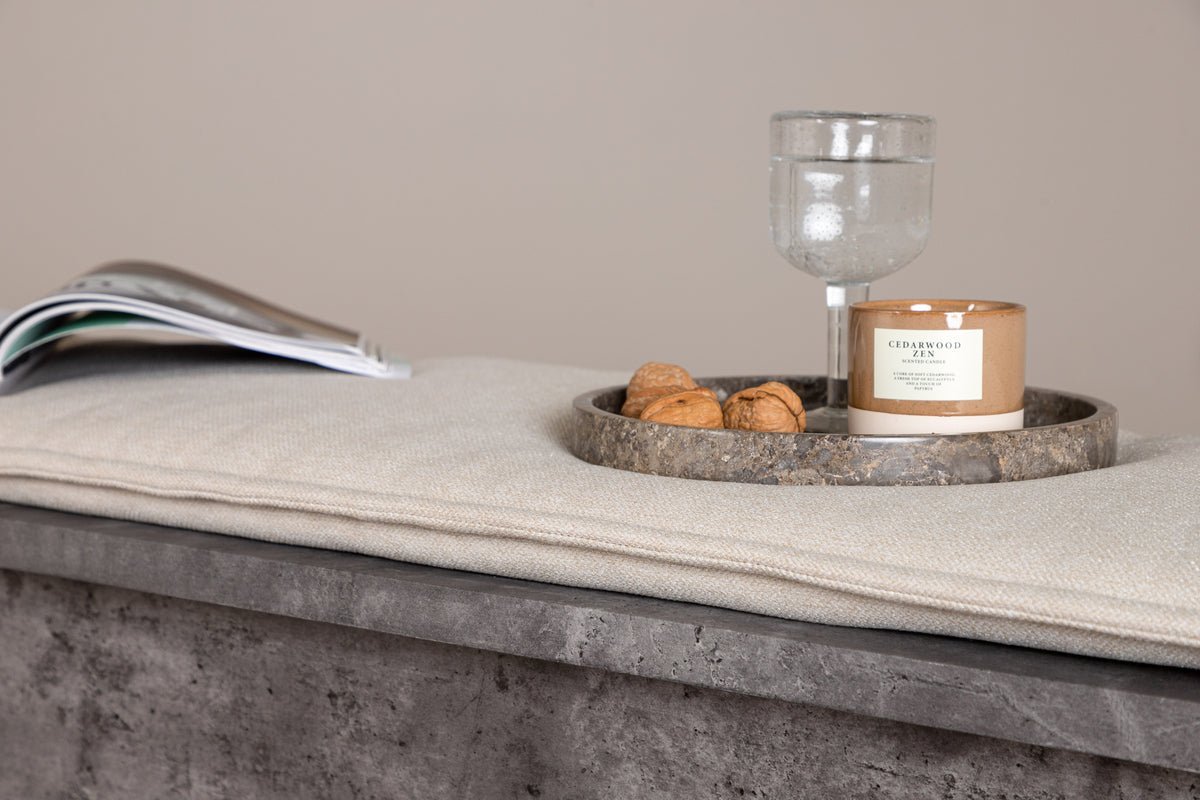 Sitzbank "Stan" – in grauer Steinoptik