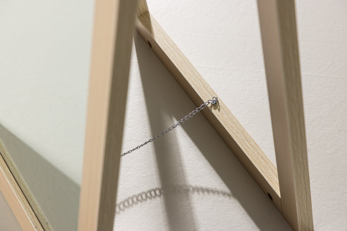 Spiegel Stelina – med fod og ramme i trælook