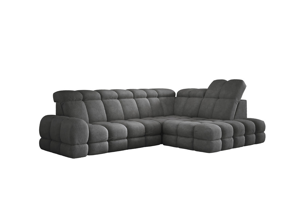 Designer Sofa Lima L med elektrisk sovefunktion i Bouclé