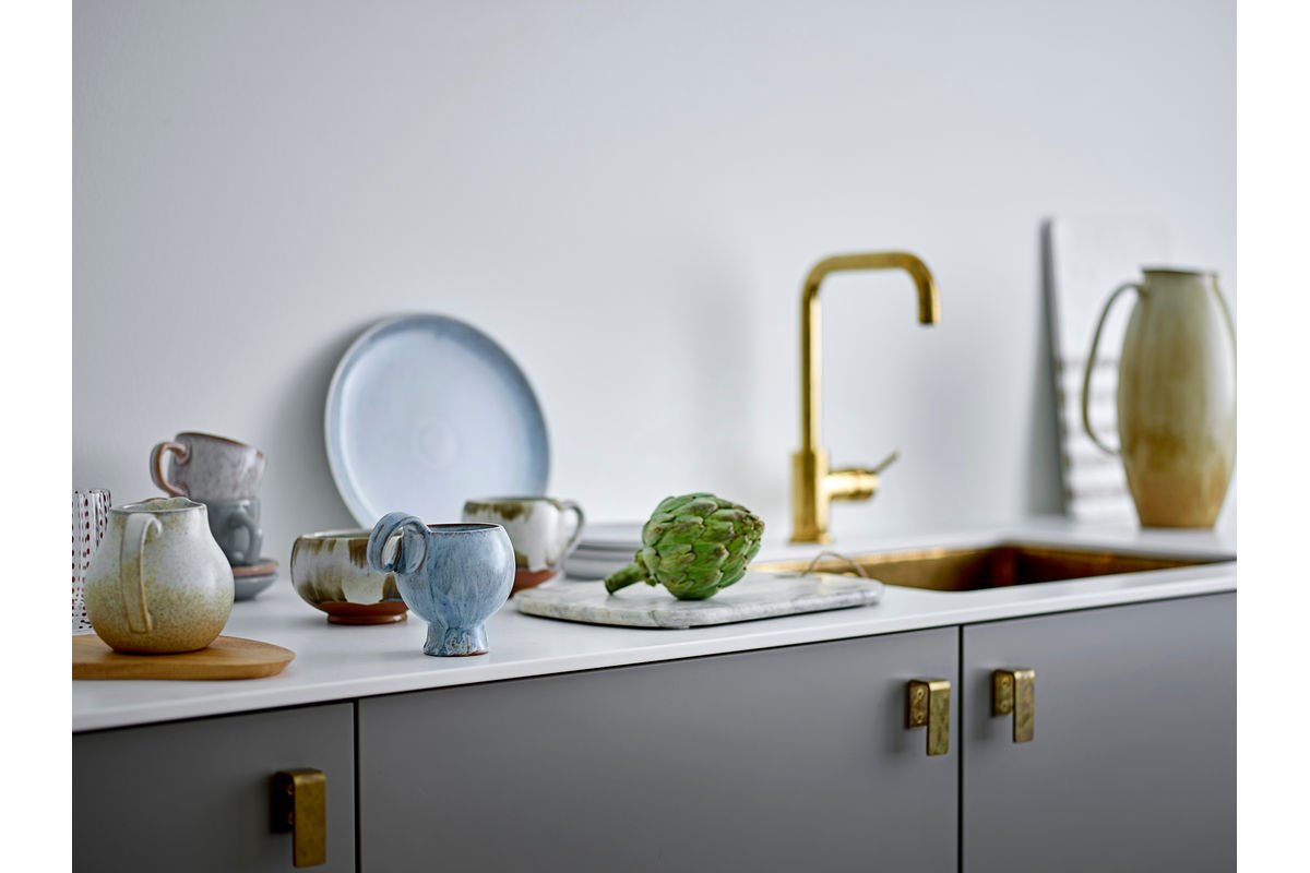 Bechersæt Haldin – Blåt stentøj (4 dele)