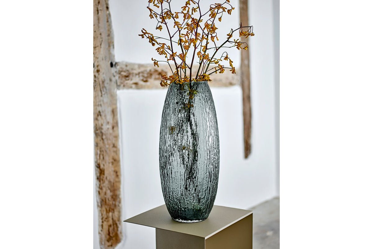 Vase „Smoky Water“ – af glas