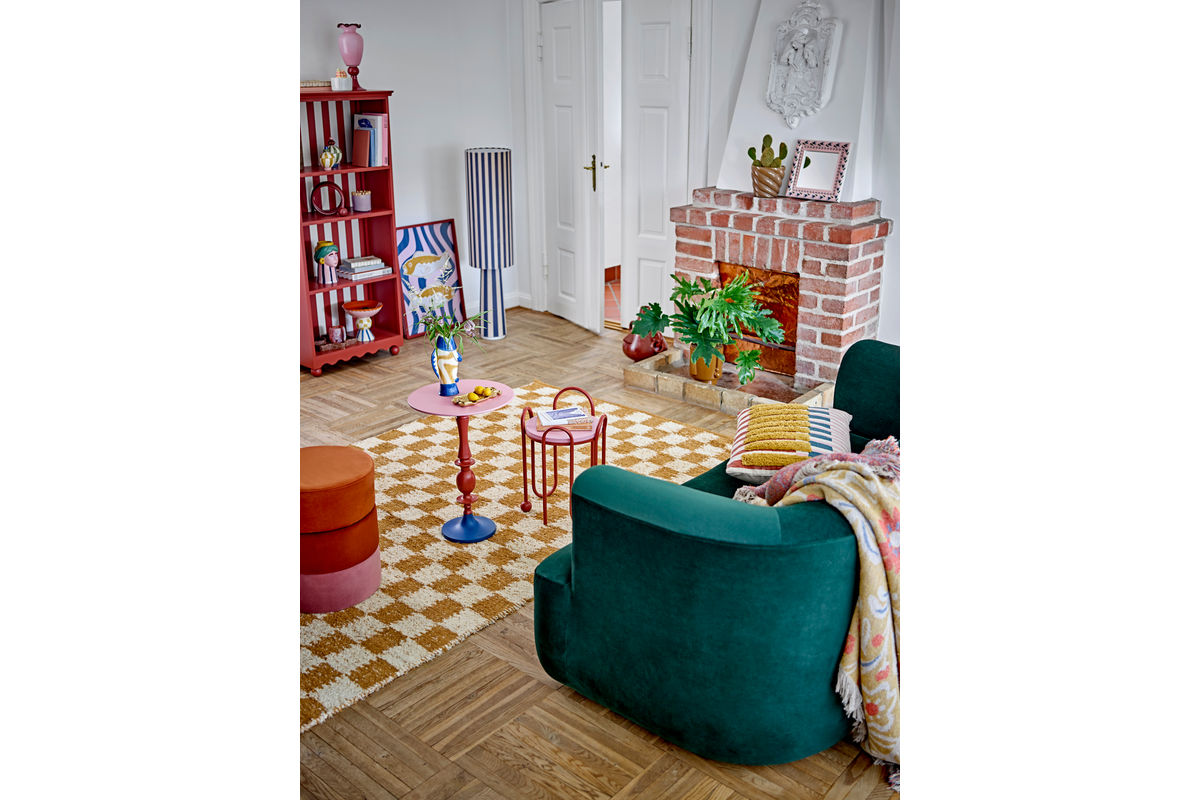 Beistelltisch Kalea – lackiertes Metall in Rot