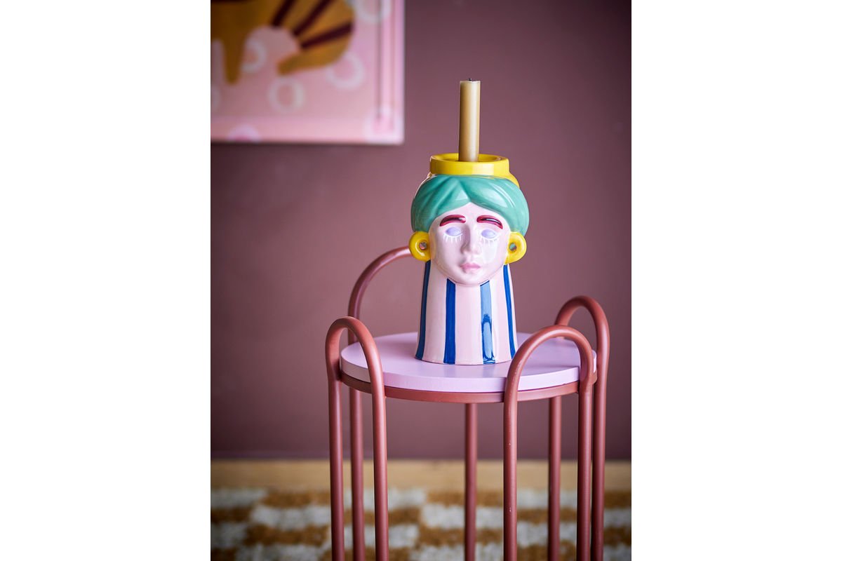 Vase „Wonda“ – skulpturales Steingut