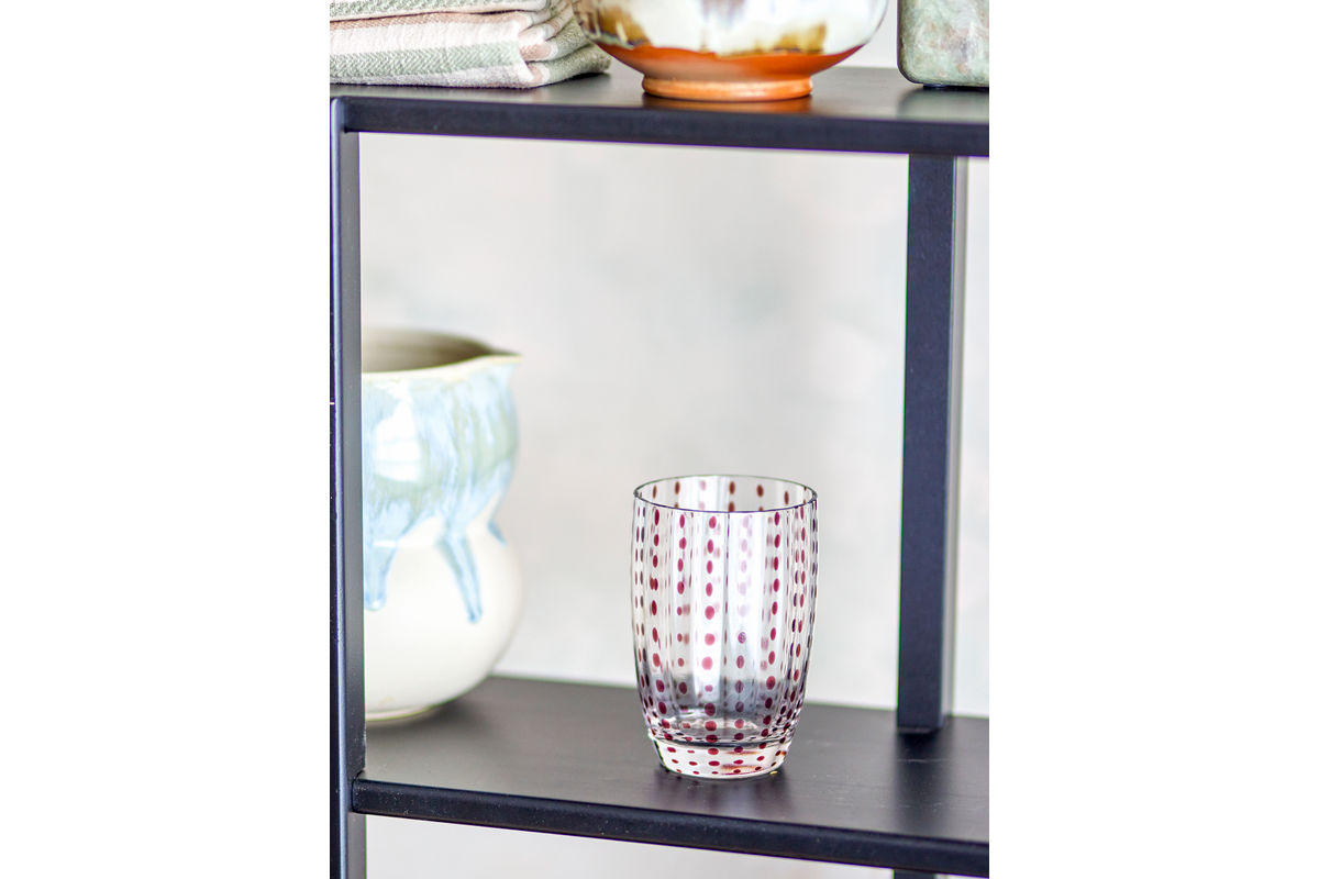 Drikkeglas Nola – mundblæst glas i forskellige farver (sæt med 4)