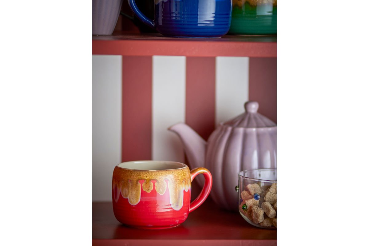 Becher Linea - fremstillet af stentøj / 4 stk. multipakning